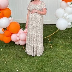 Pink Blush Maternity Dress